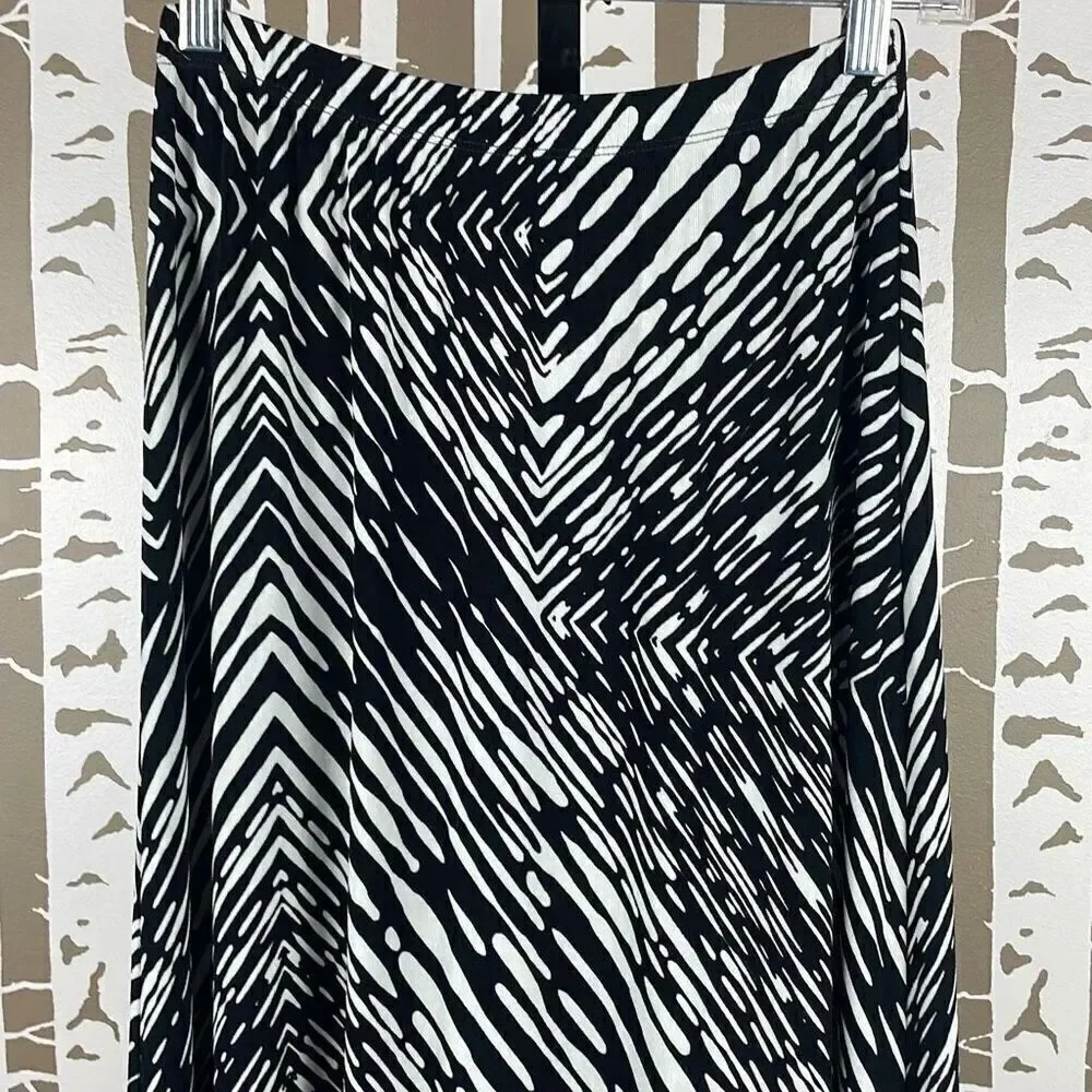 Chico's Hi-Low Hem Slinky Fabric Maxi Skirt 0